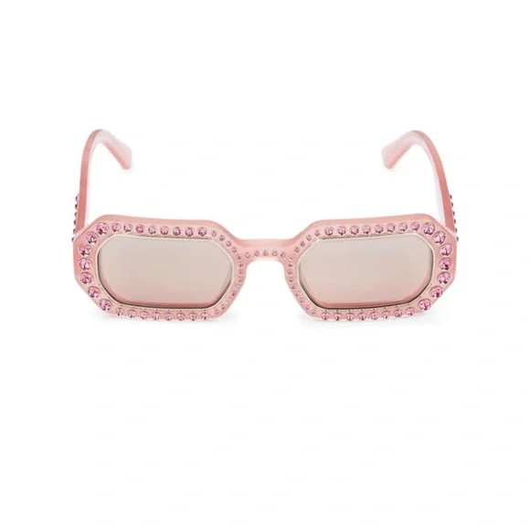 Swarovski Crystal Geometric Sunglasses - Picture 2 of 10